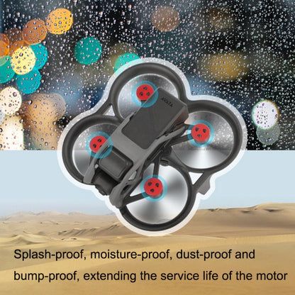 4 PCS / Set Sunnylife AT-MD475 Dust-proof Waterproof Aluminum Alloy Motor Cover For DJI Avata(Black) -  by PMC Jewellery | Online Shopping South Africa | PMC Jewellery | Buy Now Pay Later Mobicred