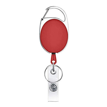 68cm Retractable Pull Badge Reel Zinc Alloy ID Lanyard Name Tag Card Badge Holder(Red) - Name Card Holder by PMC Jewellery | Online Shopping South Africa | PMC Jewellery