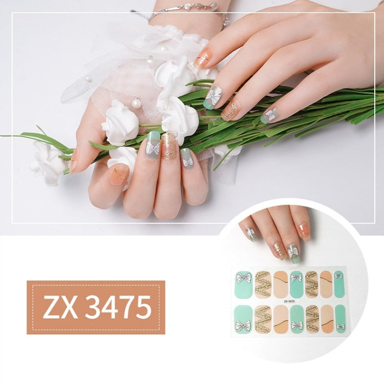 Nail Polish Film Bronzing Nail Stickers(ZX3475)(Bare film+A frustration) - Nail Stickers by PMC Jewellery | Online Shopping South Africa | PMC Jewellery