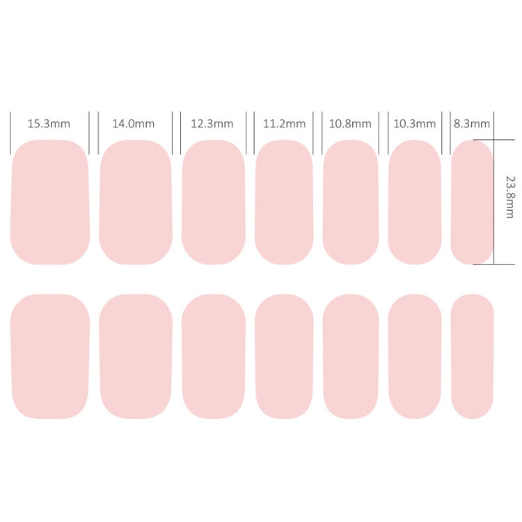 Nail Polish Film Bronzing Nail Stickers(ZX3480)(Bare film+A frustration) - Nail Stickers by PMC Jewellery | Online Shopping South Africa | PMC Jewellery