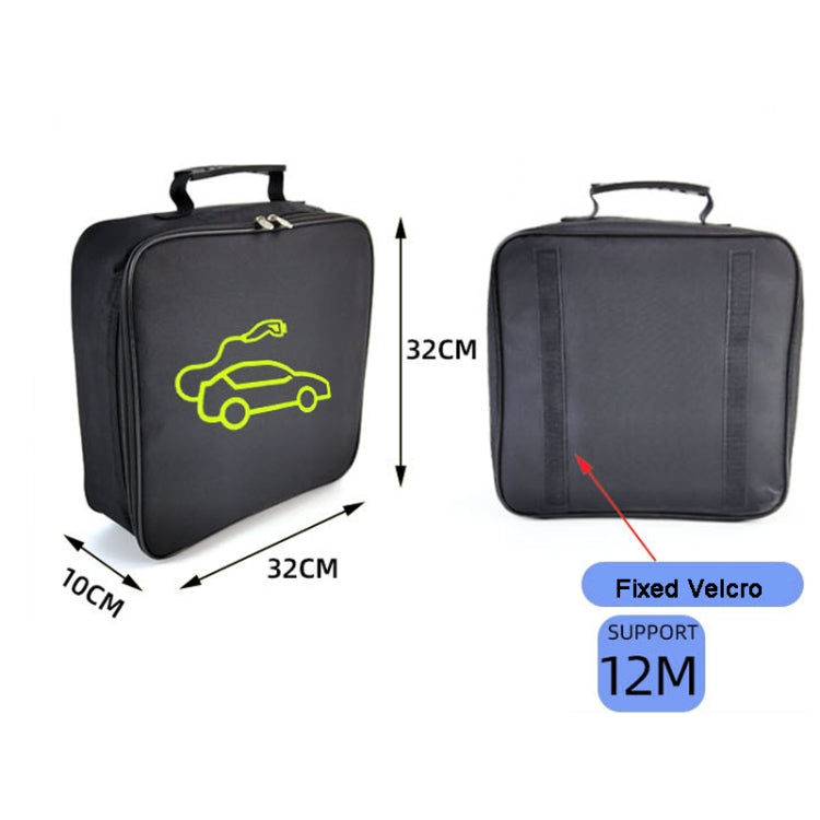 Car Charging Cable Storage Bag Carry Bag For Electric Vehicle Charger Plugs,Spec: Square With Logo - EV Charger Accessories by PMC Jewellery | Online Shopping South Africa | PMC Jewellery