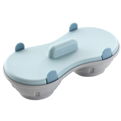 Two-compartment Steamed Egg Box Microwave Steamed Egg Plate  Egg Mold(Blue) - Gadgets by PMC Jewellery | Online Shopping South Africa | PMC Jewellery | Buy Now Pay Later Mobicred