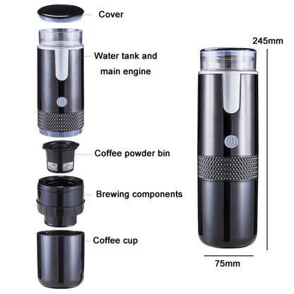 Fully Automatic Portable Wireless Coffee Machine(Black) - Coffee Tools by PMC Jewellery | Online Shopping South Africa | PMC Jewellery