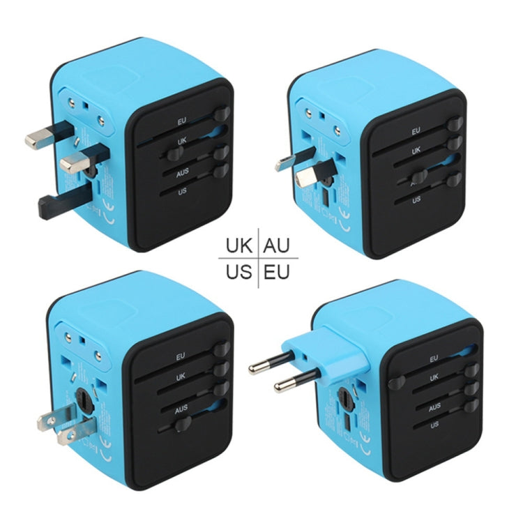 BMAX 199-04U Travel Multifunctional USB Converter 4 USB Universal Socket(Blue Black) - Extension Socket by BMAX | Online Shopping South Africa | PMC Jewellery | Buy Now Pay Later Mobicred