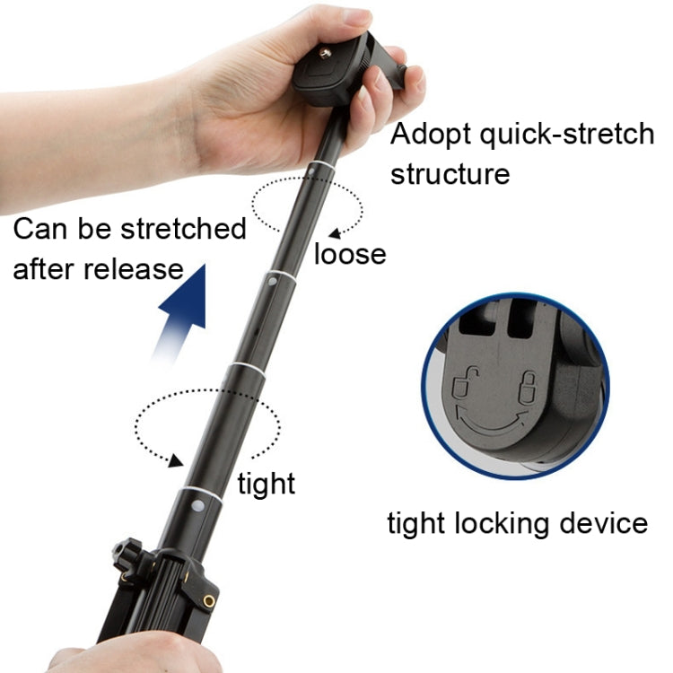 YUNTENG 1388 Selfie Stick Tripod Bluetooth Remote Control Camera Stand(Black) - Selfie Sticks by YUNTENG | Online Shopping South Africa | PMC Jewellery | Buy Now Pay Later Mobicred