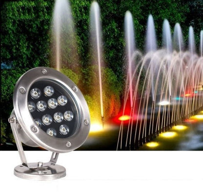 LED Underwater Light Pool Fish Pond Fountain Waterproof Landscape Light 12W(White) - Underwater Lights by PMC Jewellery | Online Shopping South Africa | PMC Jewellery