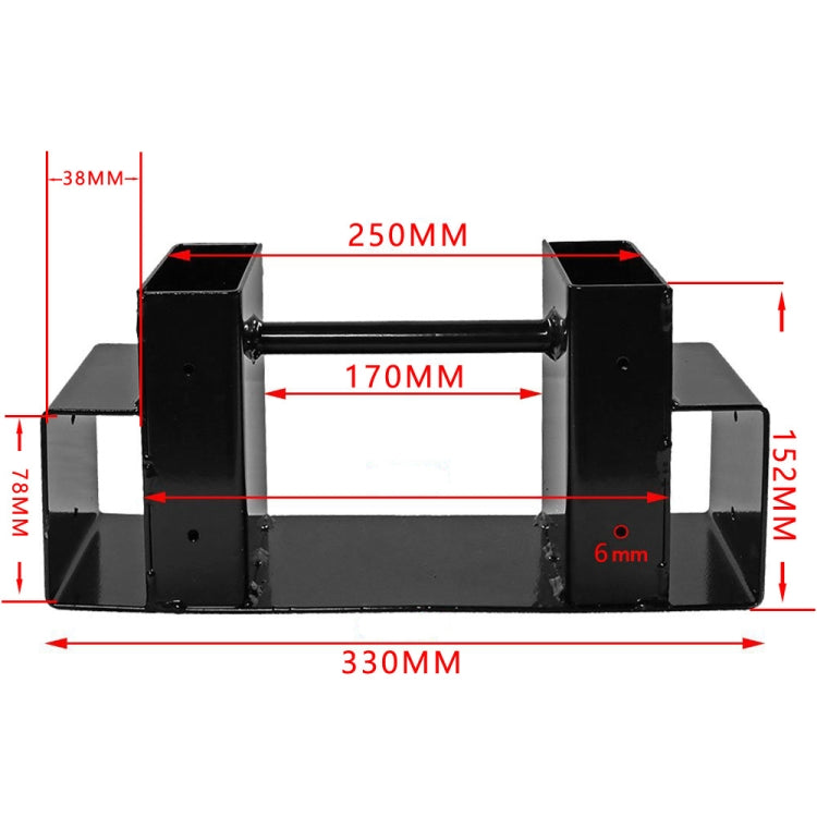 Heavy Duty Firewood Racks Indoor And Outdoor Wood Storage Racks(Black) - Shelf & Hooks by PMC Jewellery | Online Shopping South Africa | PMC Jewellery