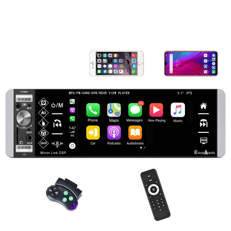 A2905 5.1 inch IPS Capacitive Screen Single Butt Carplay Player, Style: Standard - Car MP3 & MP4 & MP5 by PMC Jewellery | Online Shopping South Africa | PMC Jewellery