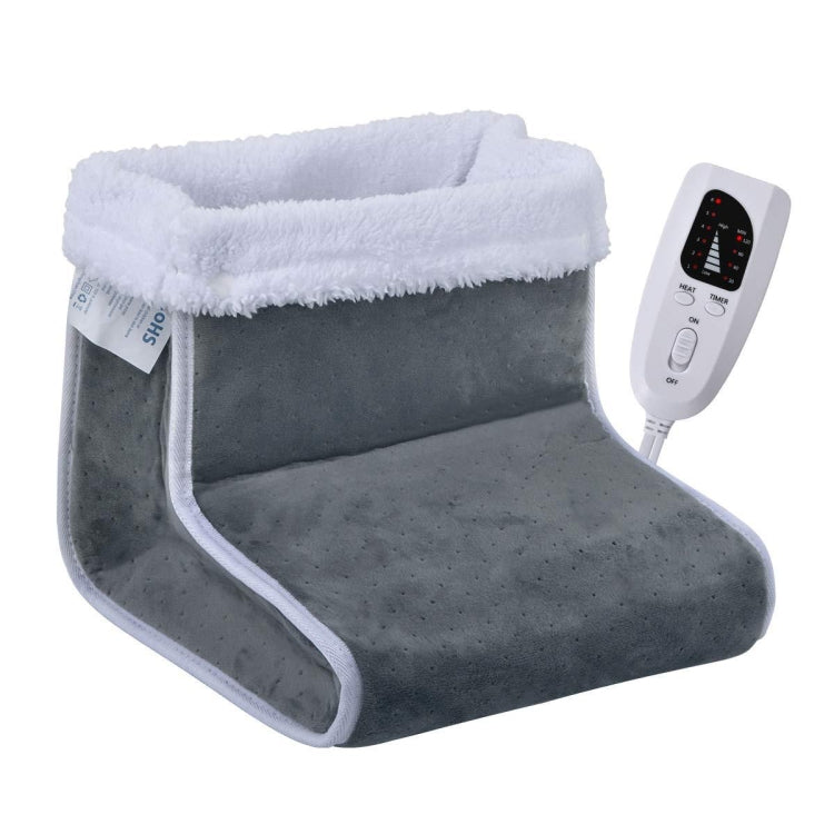 Plug-in High-top Electric Foot Warmer Heated Foot Warmer Boots EU Plug 230V(Dark Gray) - Electric Heaters by PMC Jewellery | Online Shopping South Africa | PMC Jewellery | Buy Now Pay Later Mobicred