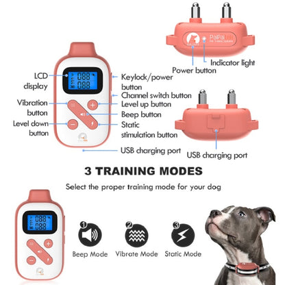 PaiPaitek PD523 1000m Remote Control Rechargeable Waterproof Dog Trainer - Training Aids by PaiPaitek | Online Shopping South Africa | PMC Jewellery | Buy Now Pay Later Mobicred