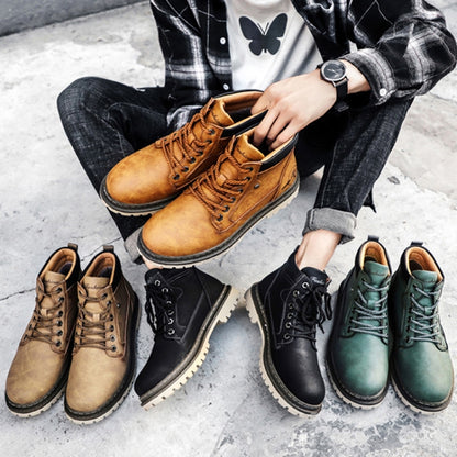 SY-5888 Outdoor Work Shoes Casual Lovers Martin Boots Men Shoes, Size: 39(Green) - Casual Shoes by PMC Jewellery | Online Shopping South Africa | PMC Jewellery