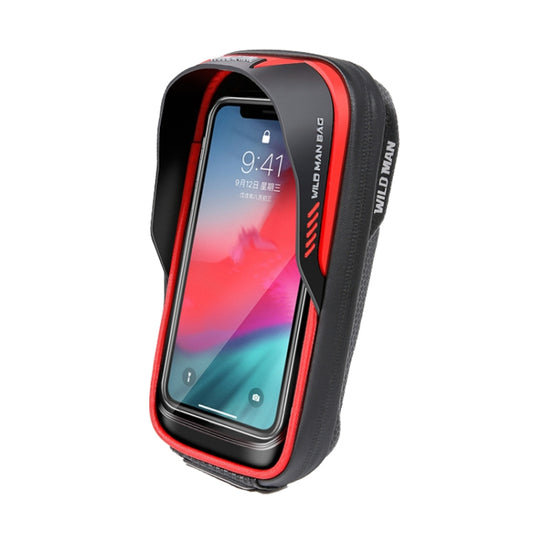 WILD MAN ES16 0.5L EVA Hard Shell Waterproof Touch Screen Bicycle Handlebar Bag(Red) - Bicycle Bags by WILD MAN | Online Shopping South Africa | PMC Jewellery