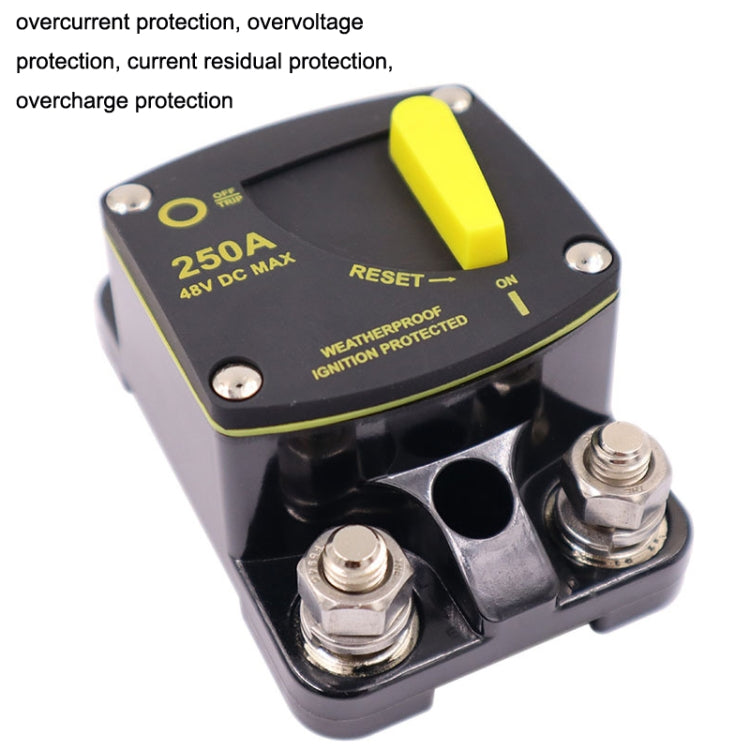 250A CB6 Car RV Yacht Audio Restore Insurance Holder Switch - Fuse by PMC Jewellery | Online Shopping South Africa | PMC Jewellery | Buy Now Pay Later Mobicred