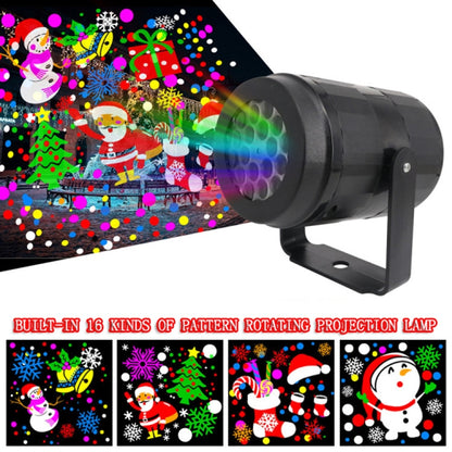 4W LED Snowflake Christmas Decoration Projector Light with 16 Patterns, Spec: EU Plug - Decoration Lamps by PMC Jewellery | Online Shopping South Africa | PMC Jewellery