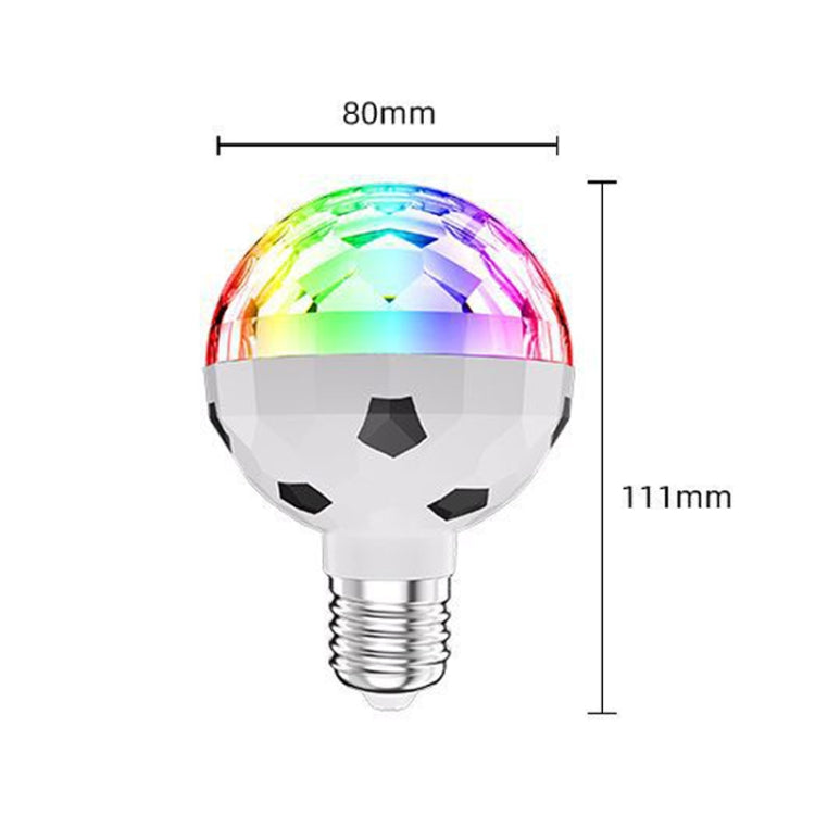 ZQMQD-001 6 LEDs Colorful Rotating Light Magic Ball Atmosphere Light, Spec: White+Universal Holder - LED Magic Ball by PMC Jewellery | Online Shopping South Africa | PMC Jewellery