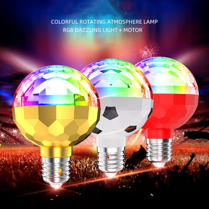 ZQMQD-001 6 LEDs Colorful Rotating Light Magic Ball Atmosphere Light, Spec: White+Universal Holder - LED Magic Ball by PMC Jewellery | Online Shopping South Africa | PMC Jewellery