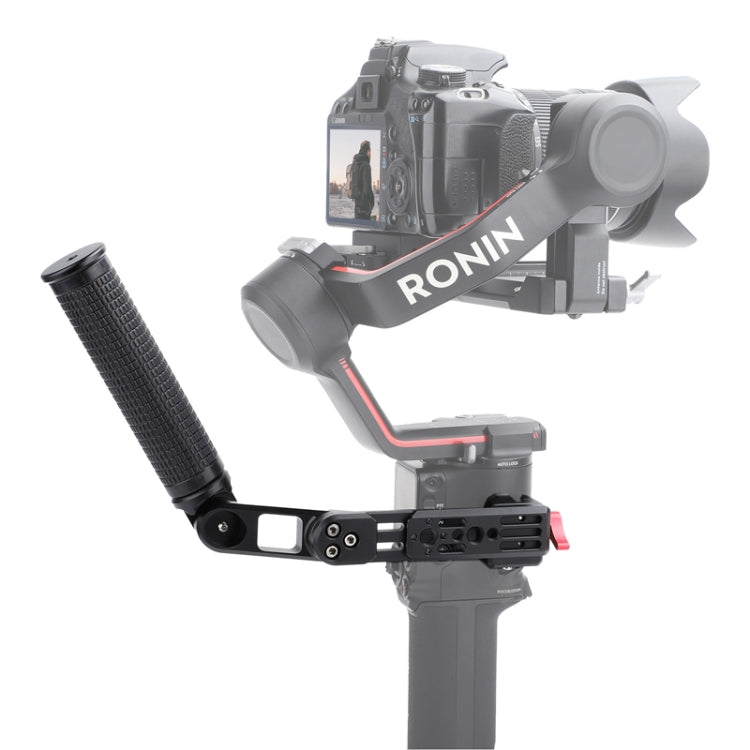 For DJI Ronin RS3 Pro Adjustable Angle Aluminum Alloy Handle Stabilizer(Black) -  by PMC Jewellery | Online Shopping South Africa | PMC Jewellery