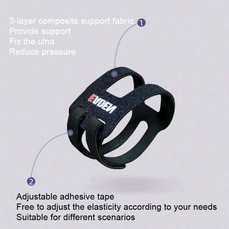 1 Pair EADEN Sports Wrist Brace Yoga Fitness TFCC Support Wrist Cover, Size: M(Reinforced Black) - Sports Safety by EADEN | Online Shopping South Africa | PMC Jewellery