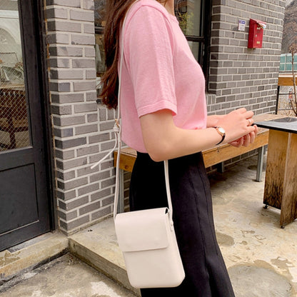 Fashion Versatile Vertical Models Single Shoulder Crossbody Mobile Phone Bag, Color: Apricot - Single-shoulder Bags by PMC Jewellery | Online Shopping South Africa | PMC Jewellery | Buy Now Pay Later Mobicred