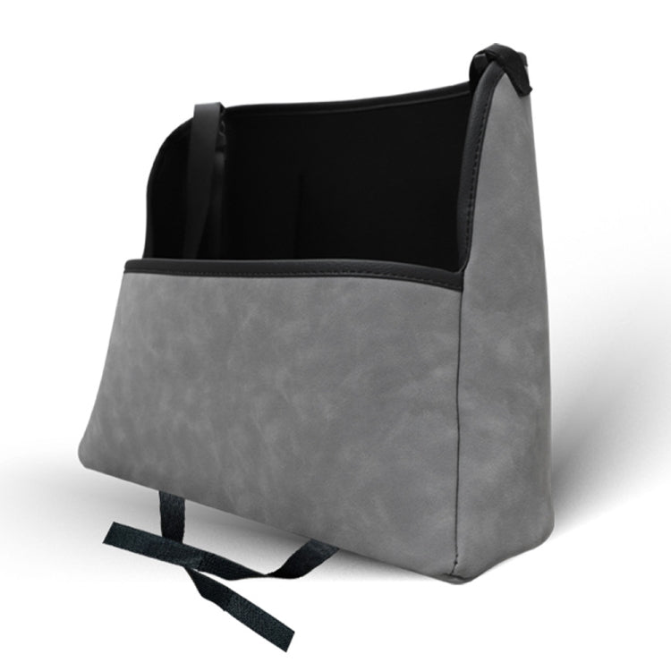 DE RAN FU Car Seat Storage Bag Chair Back Fur Leather Storage Bag(Grey) - Stowing Tidying by DE RAN FU | Online Shopping South Africa | PMC Jewellery | Buy Now Pay Later Mobicred