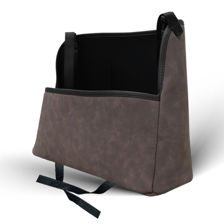 DE RAN FU Car Seat Storage Bag Chair Back Fur Leather Storage Bag(Brown) - Stowing Tidying by DE RAN FU | Online Shopping South Africa | PMC Jewellery | Buy Now Pay Later Mobicred