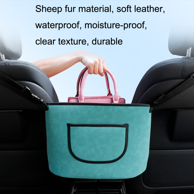 DE RAN FU Car Seat Storage Bag Chair Back Fur Leather Storage Bag(Black) - Stowing Tidying by DE RAN FU | Online Shopping South Africa | PMC Jewellery | Buy Now Pay Later Mobicred