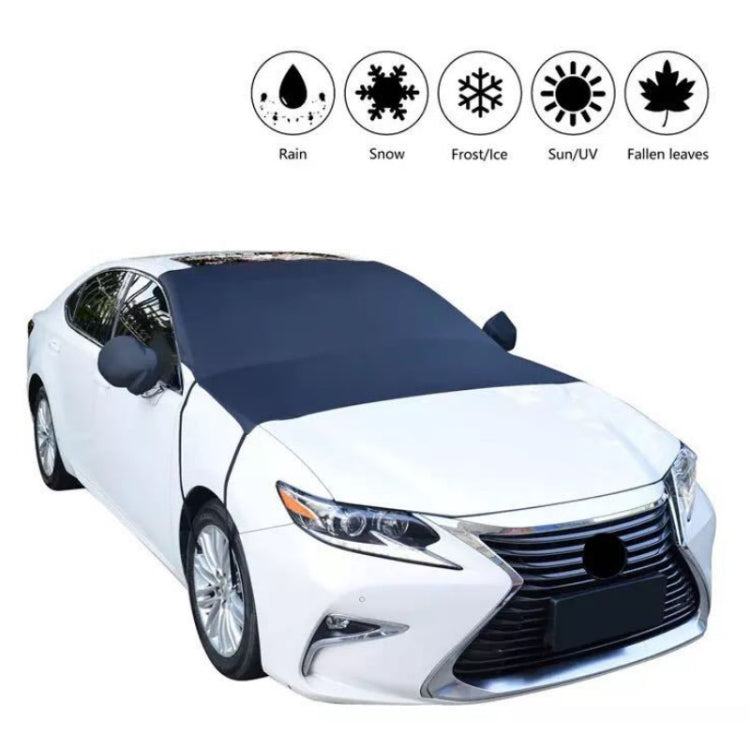 Car Front Window Snow Coated Silver Cloth Anti-freeze Sun Blocker Cover(205x150x167cm) - Window Foils & Solar Protection by PMC Jewellery | Online Shopping South Africa | PMC Jewellery | Buy Now Pay Later Mobicred