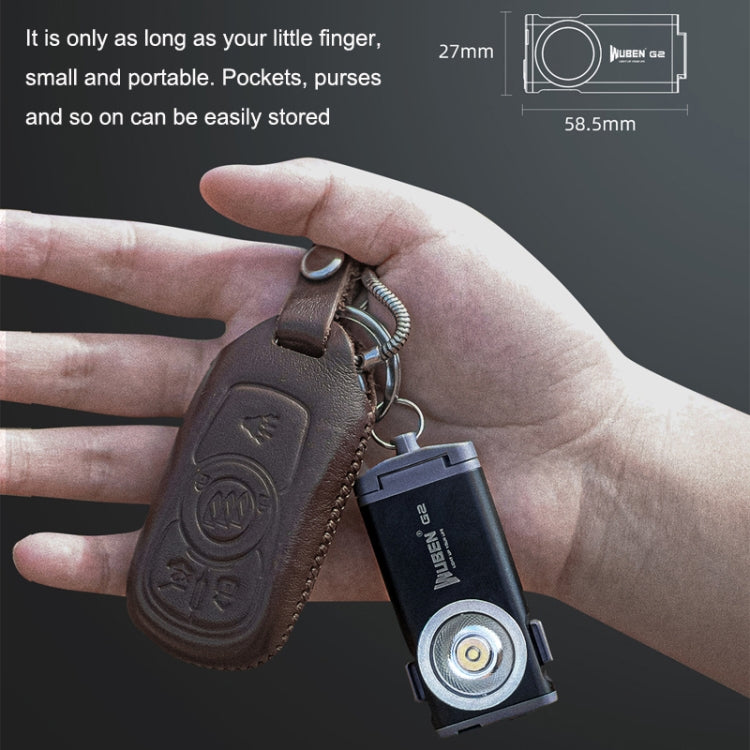 WUBEN G2 Strong Light LED Flashlight USB Outdoor Campers And Household Super Bright Key Chain Light(Black) - LED Flashlight by WUBEN | Online Shopping South Africa | PMC Jewellery | Buy Now Pay Later Mobicred