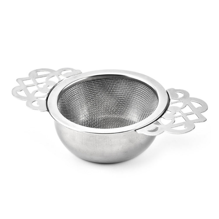 304 Stainless Steel Teapot Decorative Border Tea Filter, Color: Silver - Tea Strainers by PMC Jewellery | Online Shopping South Africa | PMC Jewellery