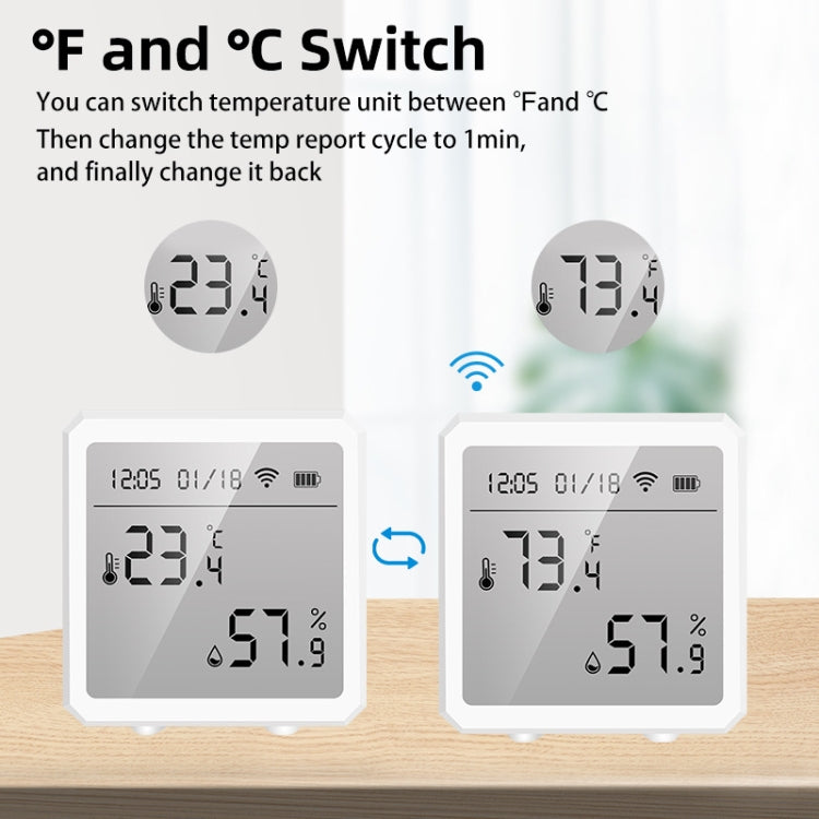 Wifi Temperature And Humidity Meter Sensor Equipment Smart Home Graffiti APP Temperature And Humidity Sensor(Black) - Smart Switch by PMC Jewellery | Online Shopping South Africa | PMC Jewellery | Buy Now Pay Later Mobicred