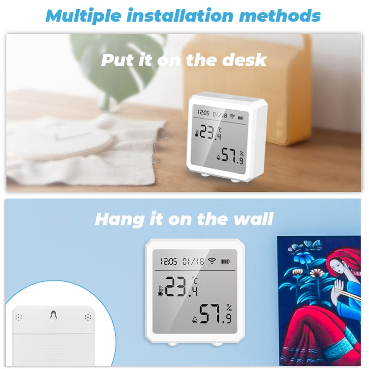 Wifi Temperature And Humidity Meter Sensor Equipment Smart Home Graffiti APP Temperature And Humidity Sensor(White) - Smart Switch by PMC Jewellery | Online Shopping South Africa | PMC Jewellery | Buy Now Pay Later Mobicred