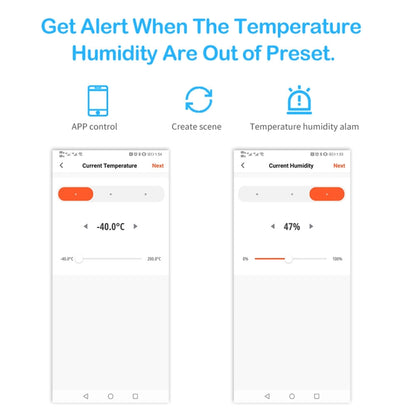 Wifi Temperature And Humidity Meter Sensor Equipment Smart Home Graffiti APP Temperature And Humidity Sensor(Black) - Smart Switch by PMC Jewellery | Online Shopping South Africa | PMC Jewellery | Buy Now Pay Later Mobicred
