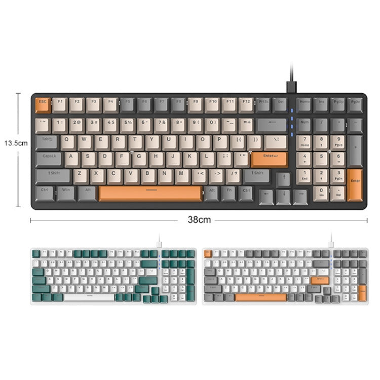 ZIYOU LANG  K3 100 Keys Game Glowing Wired Mechanical Keyboard, Cable Length: 1.5m, Style: Micro Light Version Red Axis - Wired Keyboard by ZIYOU LANG | Online Shopping South Africa | PMC Jewellery | Buy Now Pay Later Mobicred