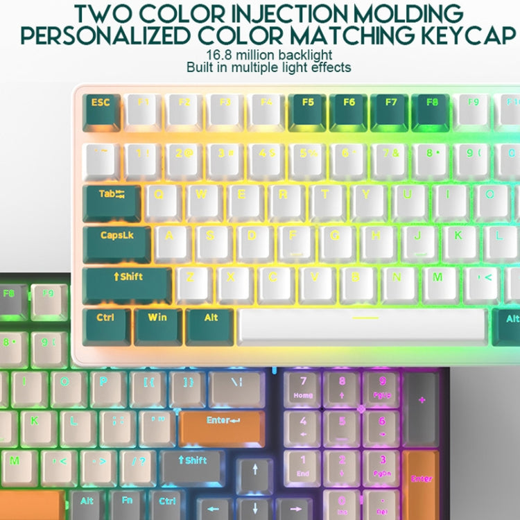 ZIYOU LANG  K3 100 Keys Game Glowing Wired Mechanical Keyboard, Cable Length: 1.5m, Style:  Water Green Version Red Axis - Wired Keyboard by ZIYOU LANG | Online Shopping South Africa | PMC Jewellery | Buy Now Pay Later Mobicred