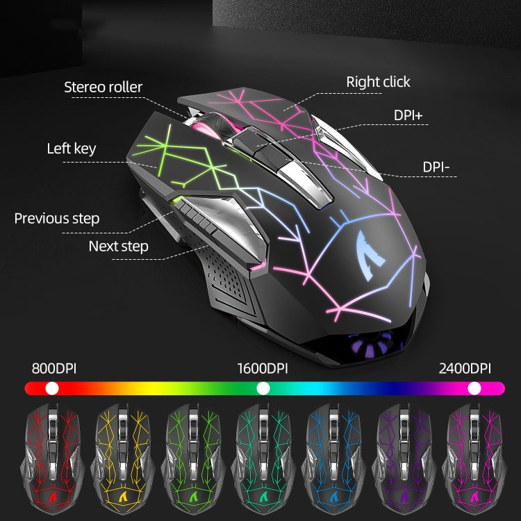 Attack Shark T3RGB RGB Luminous Wireless Keyboard And Mouse Set(Black) - Wireless Keyboard by Attack Shark | Online Shopping South Africa | PMC Jewellery | Buy Now Pay Later Mobicred