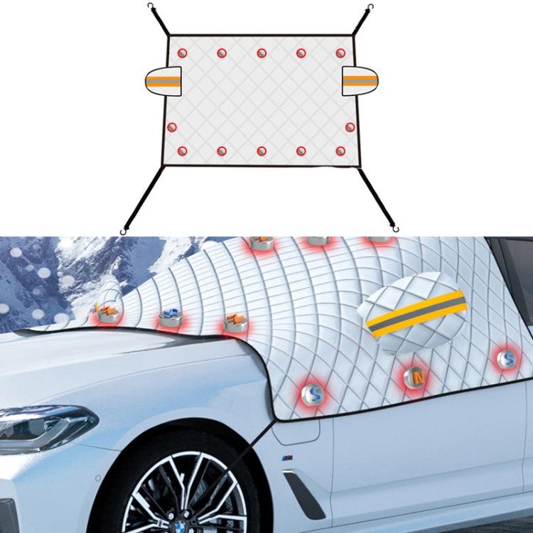 SUITU R-3945 Car Winter Front Glass Snow Shield Defrost Sunshade Thickened Car Clothing, Style: 12 Magnets Quilt - Window Foils & Solar Protection by SUITU | Online Shopping South Africa | PMC Jewellery | Buy Now Pay Later Mobicred