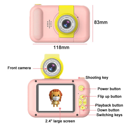 X101 Mini HD Lens Reversible Child Camera, Color: White+8G+Card Reader - Children Cameras by PMC Jewellery | Online Shopping South Africa | PMC Jewellery | Buy Now Pay Later Mobicred