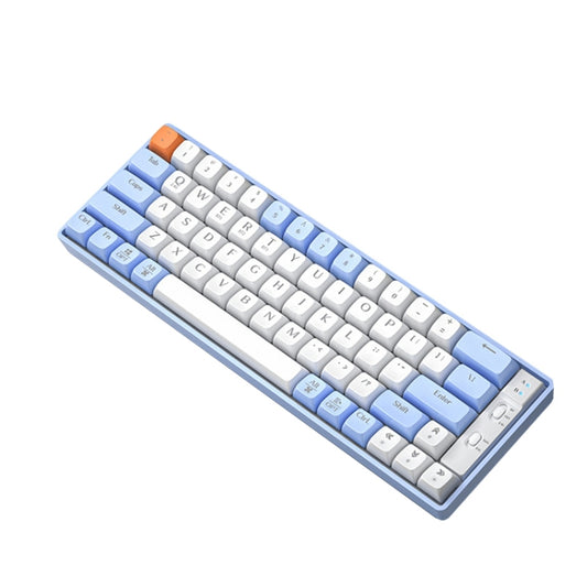 LANGTU GK65 65 Keys Wireless / Bluetooth / Wired Three Model Game Mechanical Keyboard, Cable Length: 1.5m(Sky Blue) - Wireless Keyboard by LANGTU | Online Shopping South Africa | PMC Jewellery | Buy Now Pay Later Mobicred