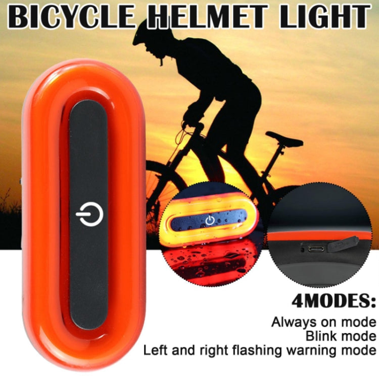 Helmet Blaster Warning Light Bicycle LED Rechargeable Tail Light(Black) - Decorative Lights by PMC Jewellery | Online Shopping South Africa | PMC Jewellery | Buy Now Pay Later Mobicred