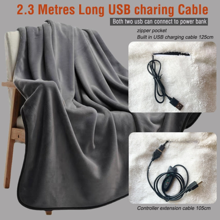 Controller Version Adjustable Temperature Timing USB Electric Heating Shawl Blanket Heating Pad 76x150cm - Electric Blankets by PMC Jewellery | Online Shopping South Africa | PMC Jewellery