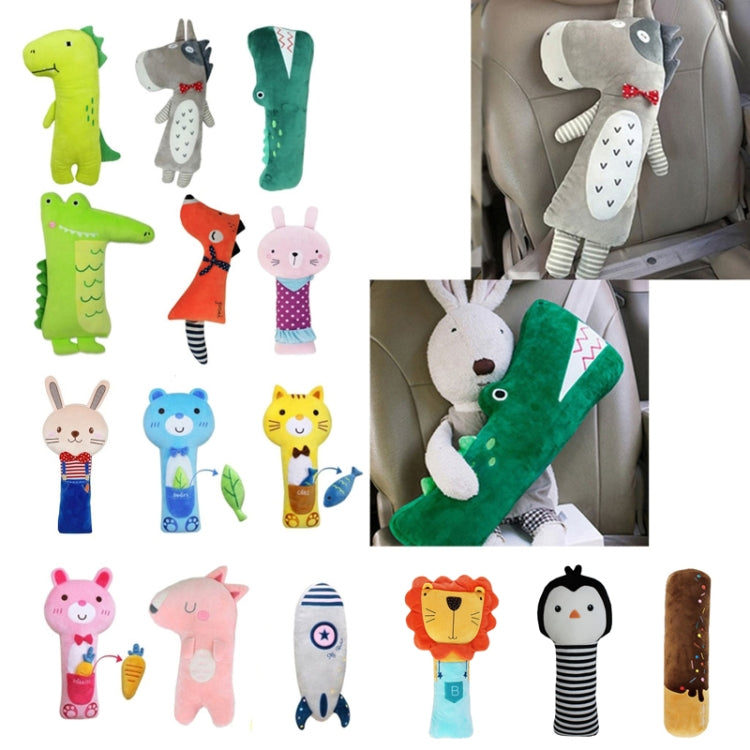 50cm Children Car Belt Cartoon Shoulder Protector Pillow(Rabbit 2) - Seat Belts & Padding by PMC Jewellery | Online Shopping South Africa | PMC Jewellery | Buy Now Pay Later Mobicred