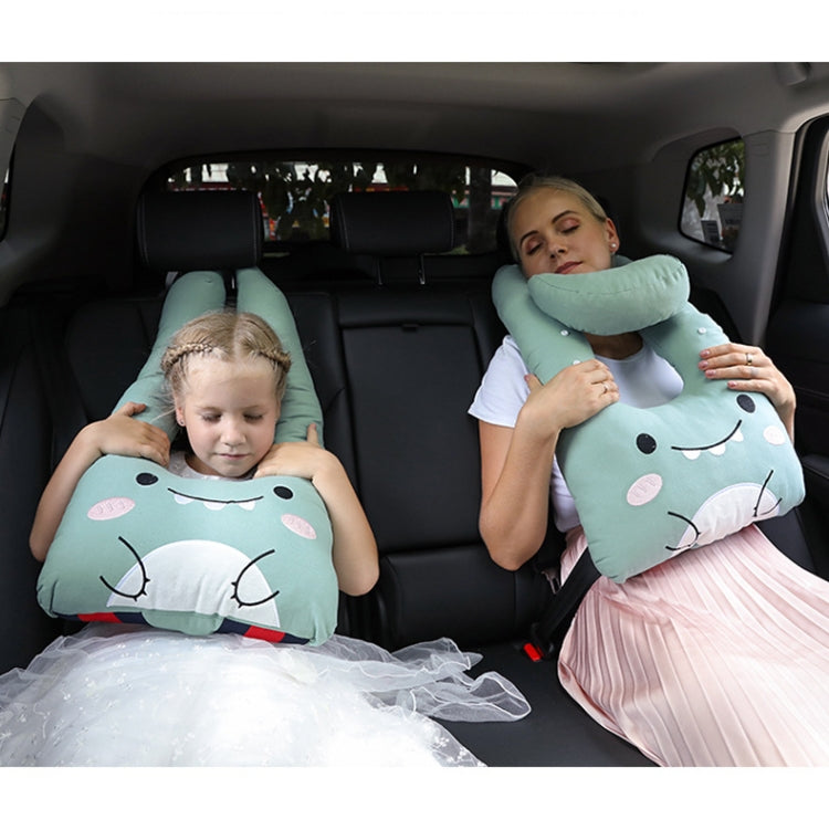 8146 Cartoon Adjustable Car Children Sleep Safety Belt U-shaped Neck Pillow(Blue Penguin) - Seat Belts & Padding by PMC Jewellery | Online Shopping South Africa | PMC Jewellery | Buy Now Pay Later Mobicred