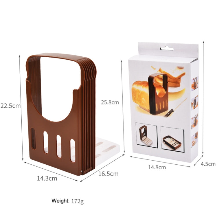 Home Baking Tool Bread Loaf Toast Kitchen Slicer Cutter(Brown) - Cutter & Peeler by PMC Jewellery | Online Shopping South Africa | PMC Jewellery | Buy Now Pay Later Mobicred