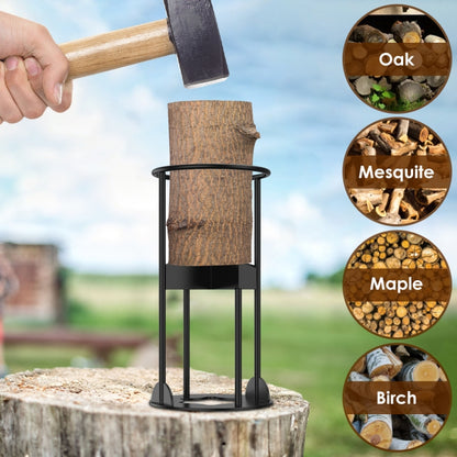 Cross Firewood Kindling Splitter Manual Log Splitter with Carbon Steel Cutter Head, Model: Large B Type - Wood Chopping Tool by PMC Jewellery | Online Shopping South Africa | PMC Jewellery