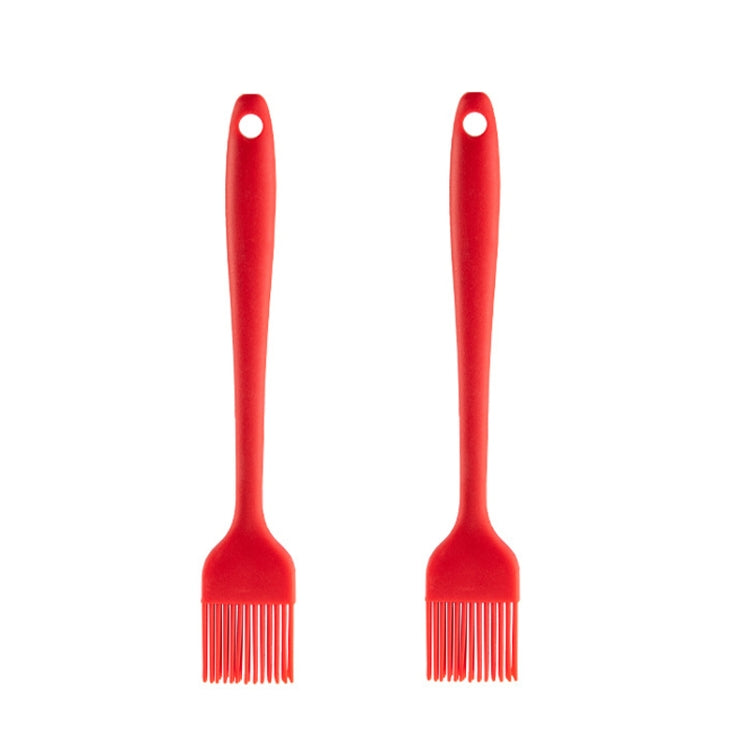 2pcs Non-stick High Temperature Resistant Silicone Cookware, Style: Brush(Red) - Cooking Tools by PMC Jewellery | Online Shopping South Africa | PMC Jewellery
