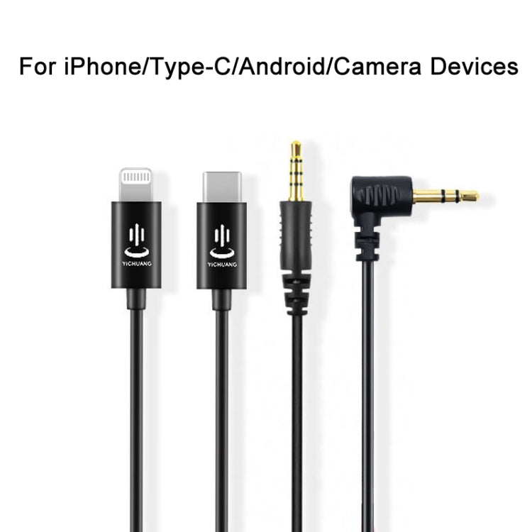 3.5mm To Type -C  For Rode Microphone YICHUANG Adapter Audio Cable - Microphone Audio Cable & Connector by YICHUANG | Online Shopping South Africa | PMC Jewellery | Buy Now Pay Later Mobicred