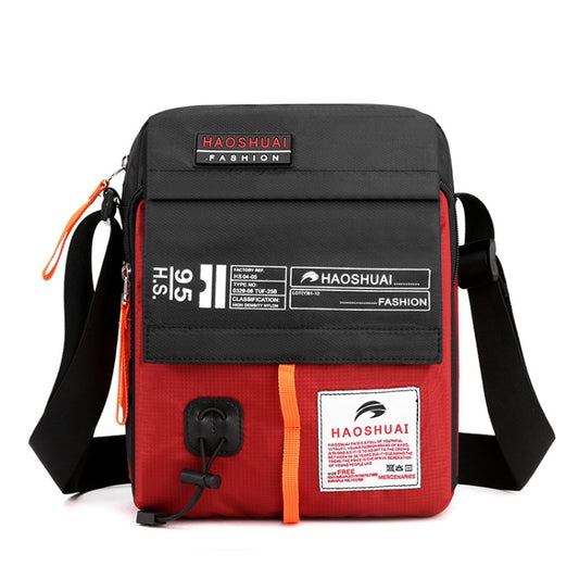 HAOSHUAI 206 Men Crossbody Bag Sports Casual Shoulder Bag(Brick Red) - Crossbody Bags by HAOSHUAI | Online Shopping South Africa | PMC Jewellery