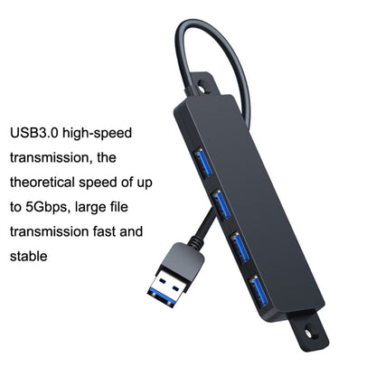 HS080-R USB3.0 60cm 4 Ports Collection High Speed HUB Extensors - USB 3.0 HUB by PMC Jewellery | Online Shopping South Africa | PMC Jewellery | Buy Now Pay Later Mobicred