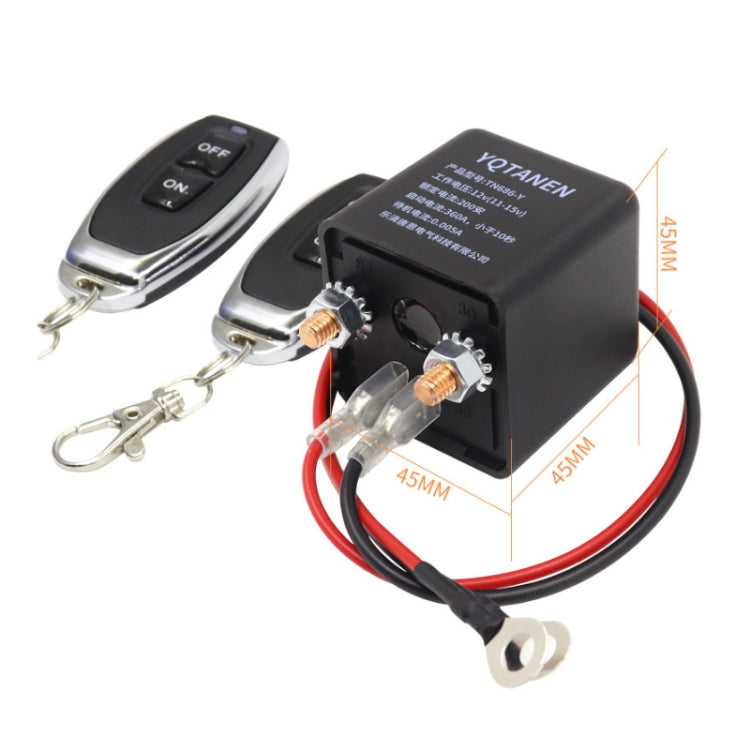 YQTANEN Car Battery Leakage Protection Remote Control Power Off Relay, Voltage: 24V 200A - Relays by PMC Jewellery | Online Shopping South Africa | PMC Jewellery | Buy Now Pay Later Mobicred