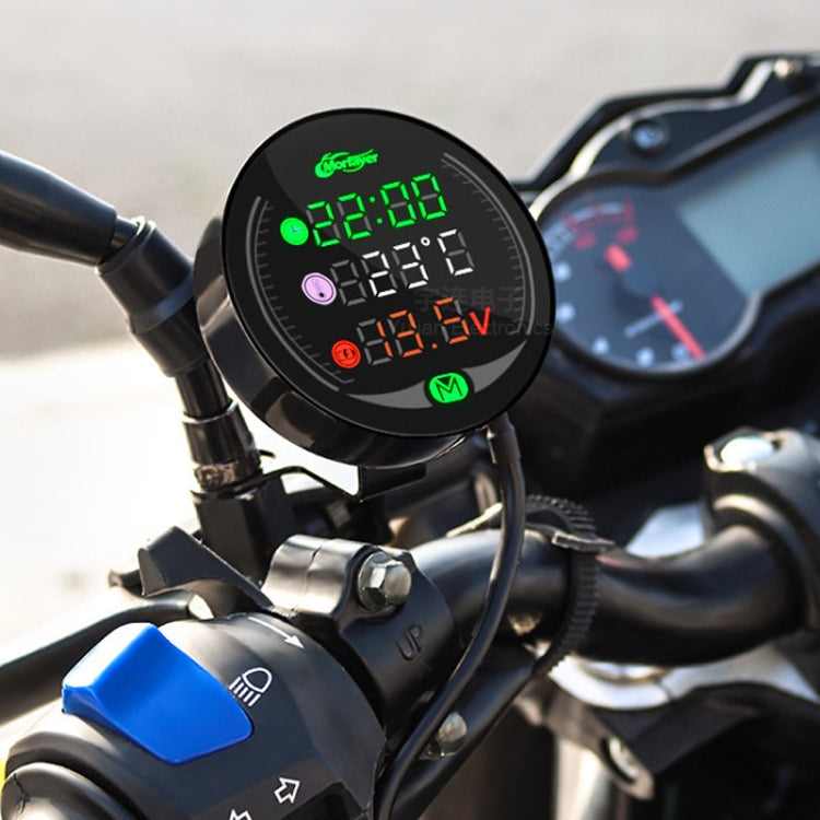 Morfayer YL-M05 5 In 1 Water Temperature Model 9-24V LED Night Vision Motorcycle Modification Instrument - Electrical Instruments by PMC Jewellery | Online Shopping South Africa | PMC Jewellery | Buy Now Pay Later Mobicred